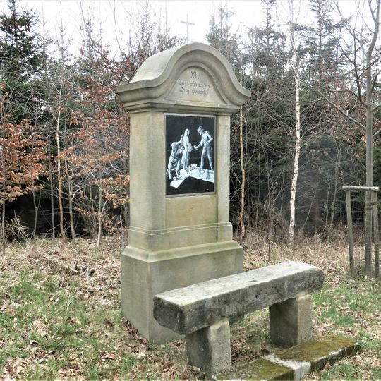 Kaplička XI. zastavení křížové cesty u Lobendavy