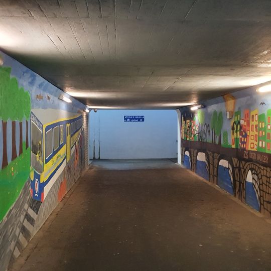 Underpass of Praha-Klánovice train station