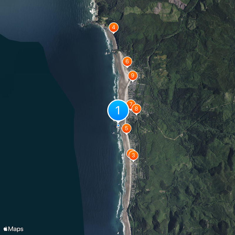 Haystack Rock Map