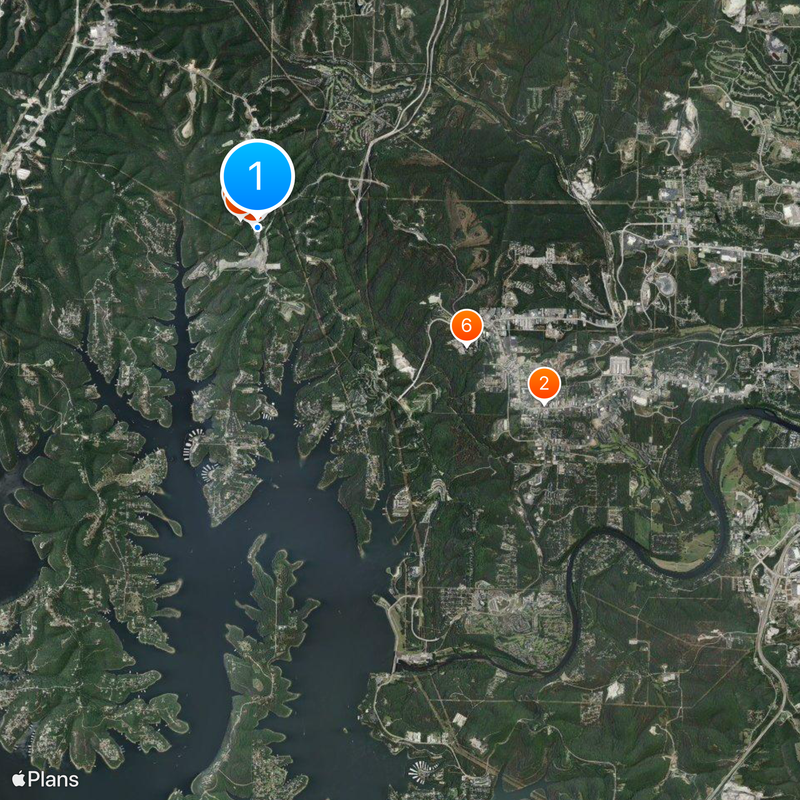 Silver Dollar City Mapa