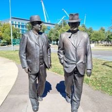 Prime Minister John Curtin and Treasurer Ben Chifley