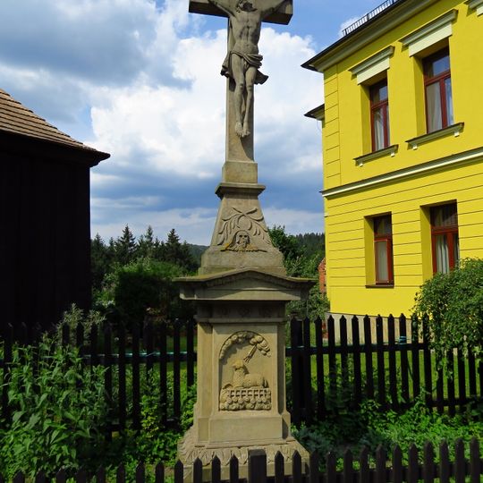 Stone cross in Liberk