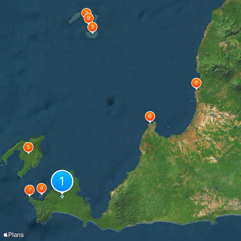 Park Narodowy Ujung Kulon Mapa
