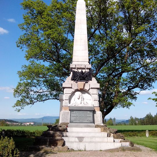 Pomník z války 1866 - jehlanec jízdy