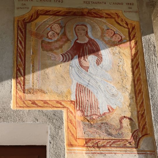 Opera d'arte, chiesa cattolica, murale