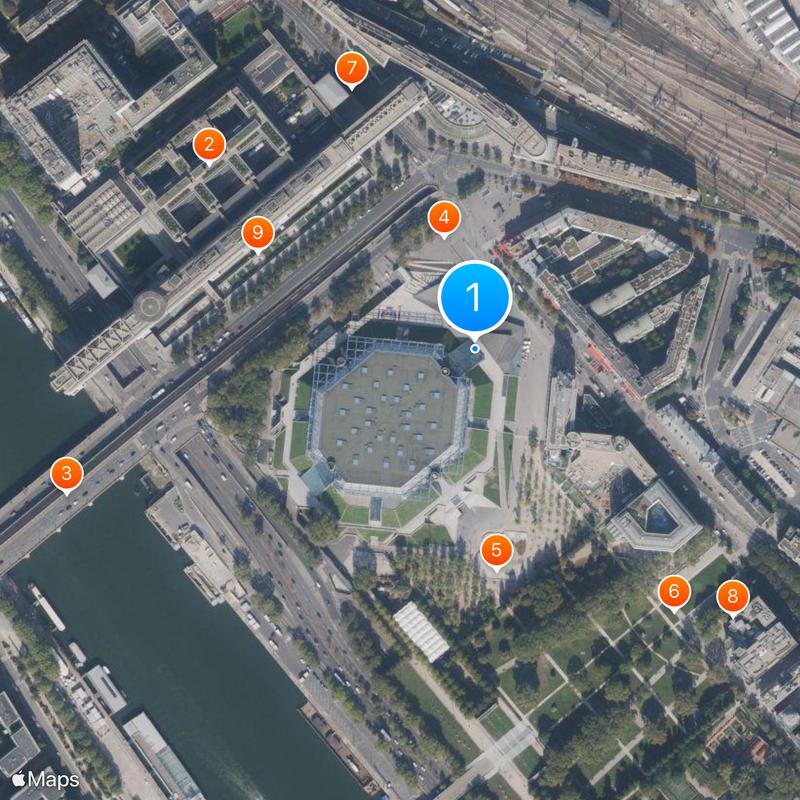 Accor Arena Mapa