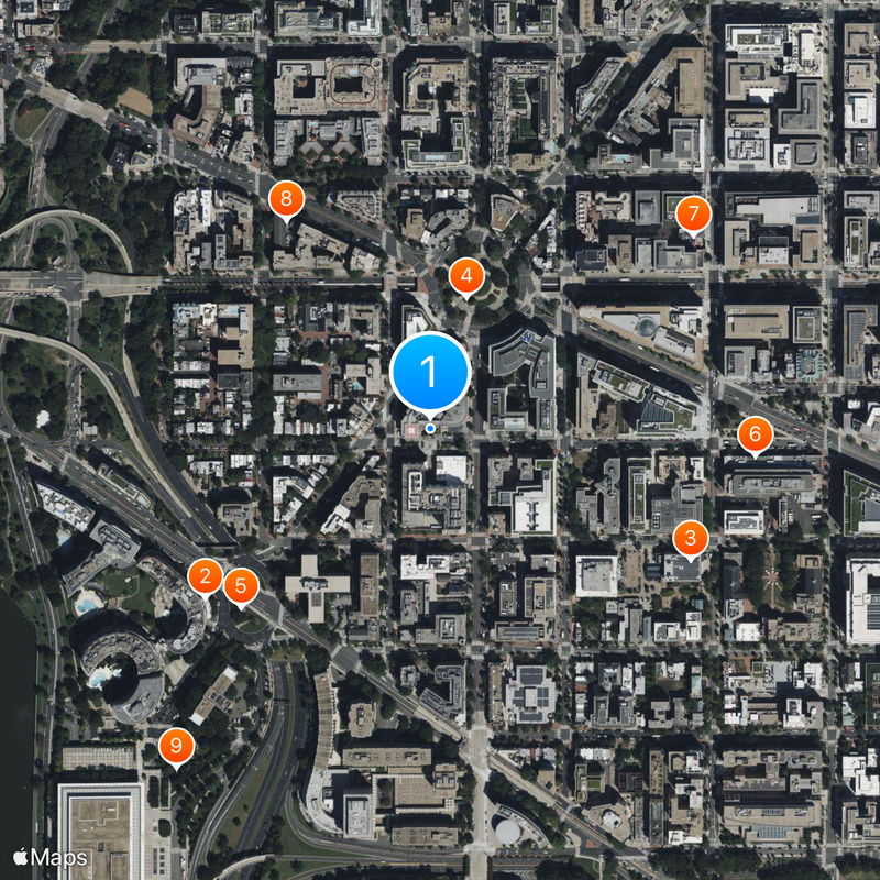 George Washington University Map