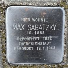 Stolperstein en memoria de Max Sabatzky