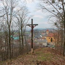 Dřevěný kříž v Úsově na Křížové hoře