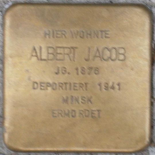 Stolperstein für Albert Jakob