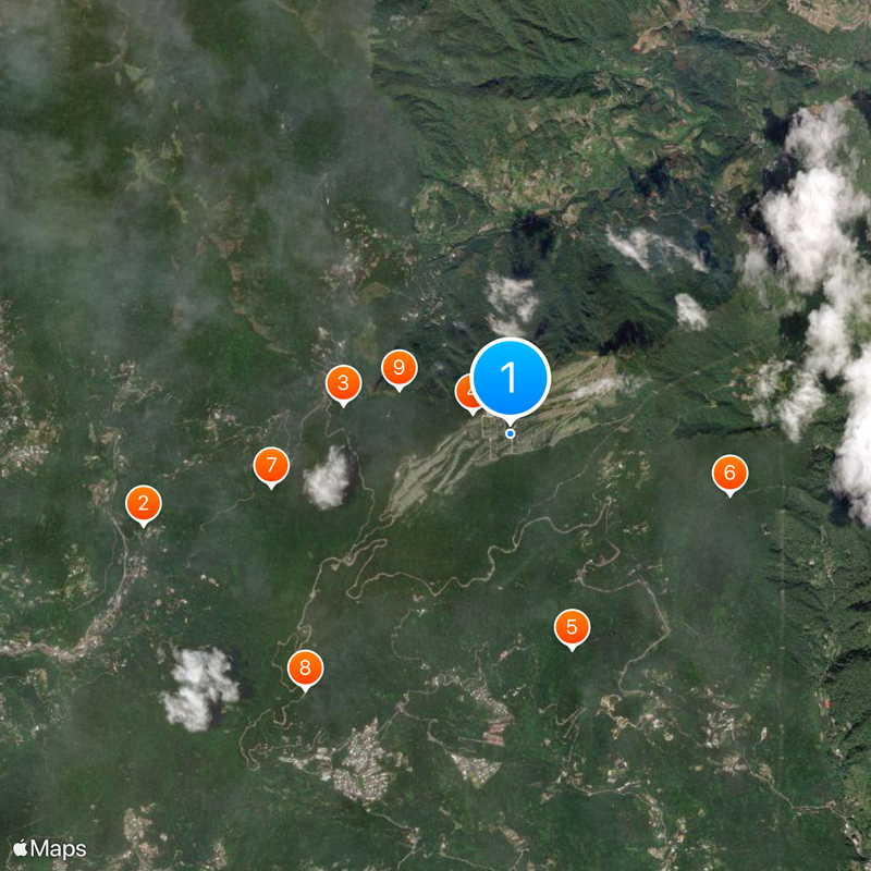 Wuzhi Mountain Military Cemetery Kaart