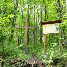 Kříž na křížové cestě u Štramberku - 12. zastavení