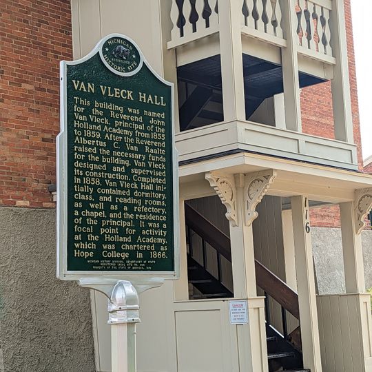 Van Vleck Hall Historical Marker