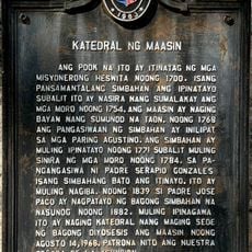 Cathedral of Maasin historical marker