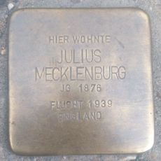 Stolperstein en memoria de Julius Mecklenburg