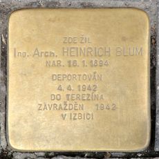 Stolperstein dedicated to Heinrich Blum