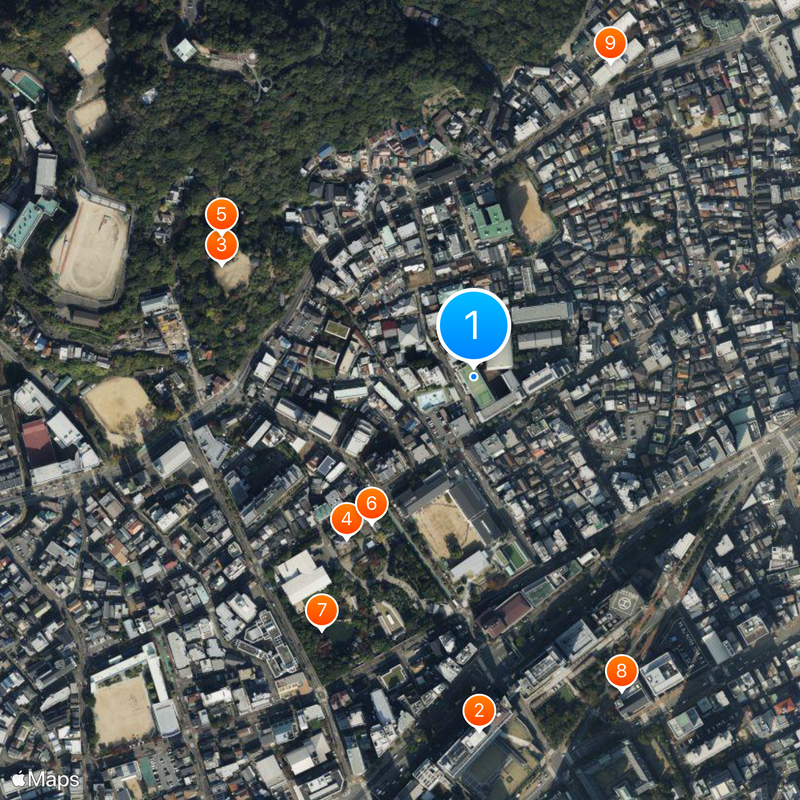 神港學園高等學校 Map
