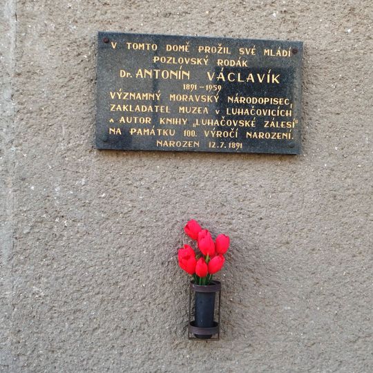 Pamětní deska Antonína Václavíka