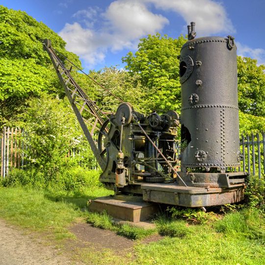 Mount Sion Steam Crane, Adjacent To The Manchester Bolton And Bury Canal