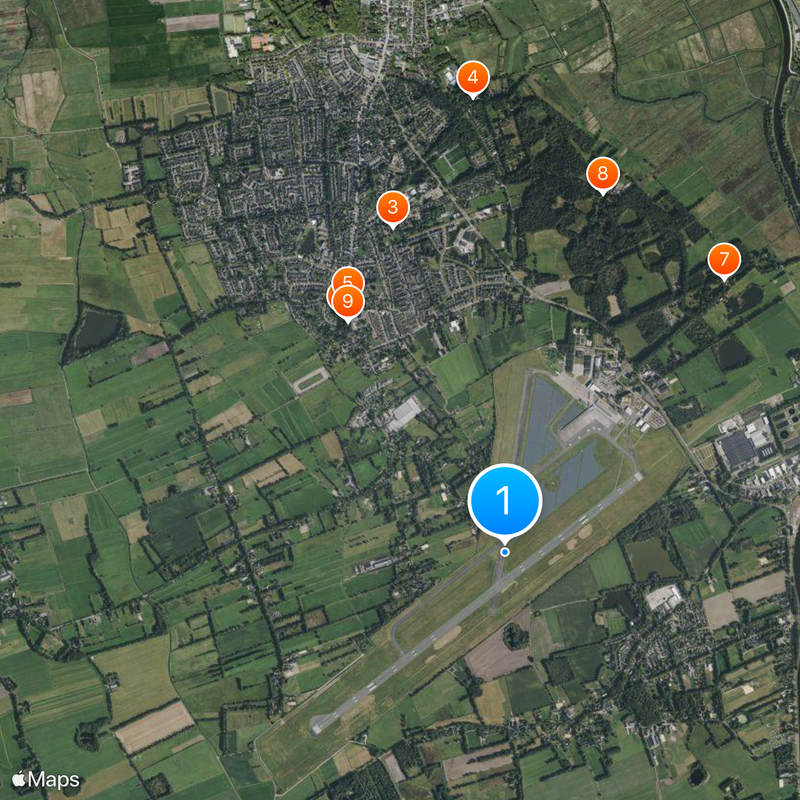 Groningen Airport Eelde Map