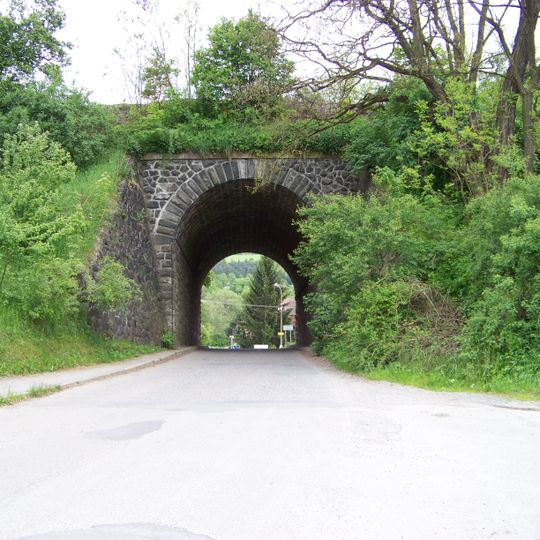 Railway bridge over Sedlecká street in Jánská
