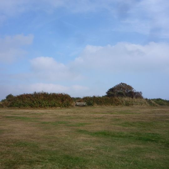 Iron Age cliff castle and site of St George's churchyard on East Hill