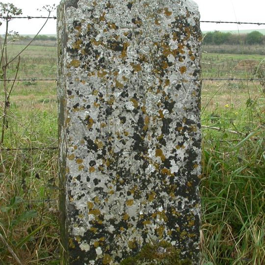 Milestone, Earl's Farm Down; 70m N of barrows