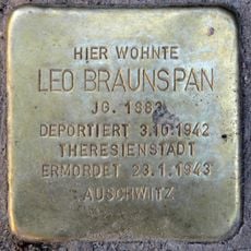 Stolperstein dedicated to Leo Braunspan