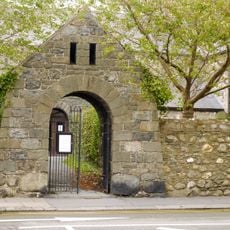 Lych gate at church of St Cadfan