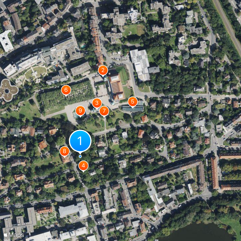 Artists' Colony in Darmstadt Map