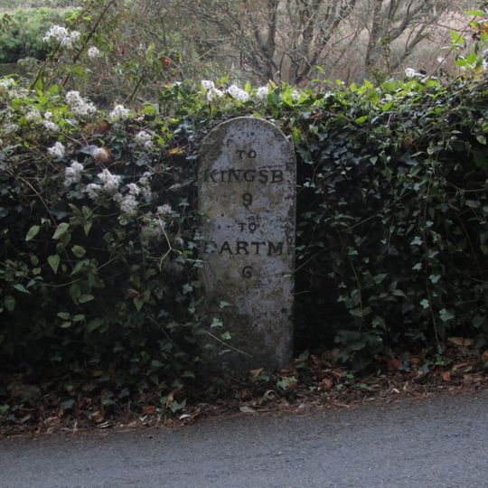Milestone About 180 Metres South South East Of Brockhal Lodge. Grid Ref 834 455