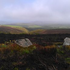 The Whit Stones: two standing stones 230m west of Whitstone Post