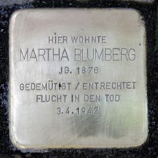 Stolperstein dedicated to Martha Blumberg