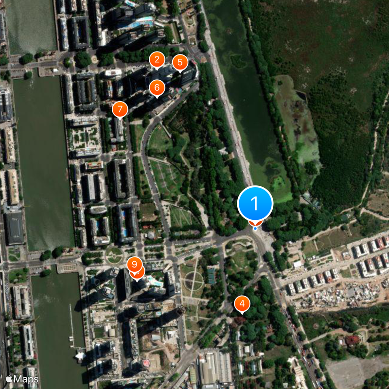 Fuente de las Nereidas Mappa