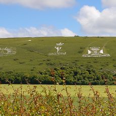 Two chalk military badges 380m and 550m west of Sheep Well