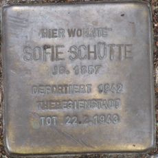 Stolperstein dedicated to Sophie Schütte