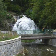 Most přes Tismenický potok pod Jordánským vodopádem