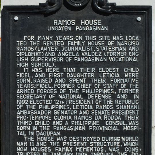 Ramos House historical marker