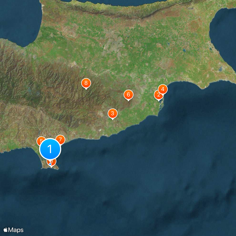 Akrotiri et Dhekelia Carte