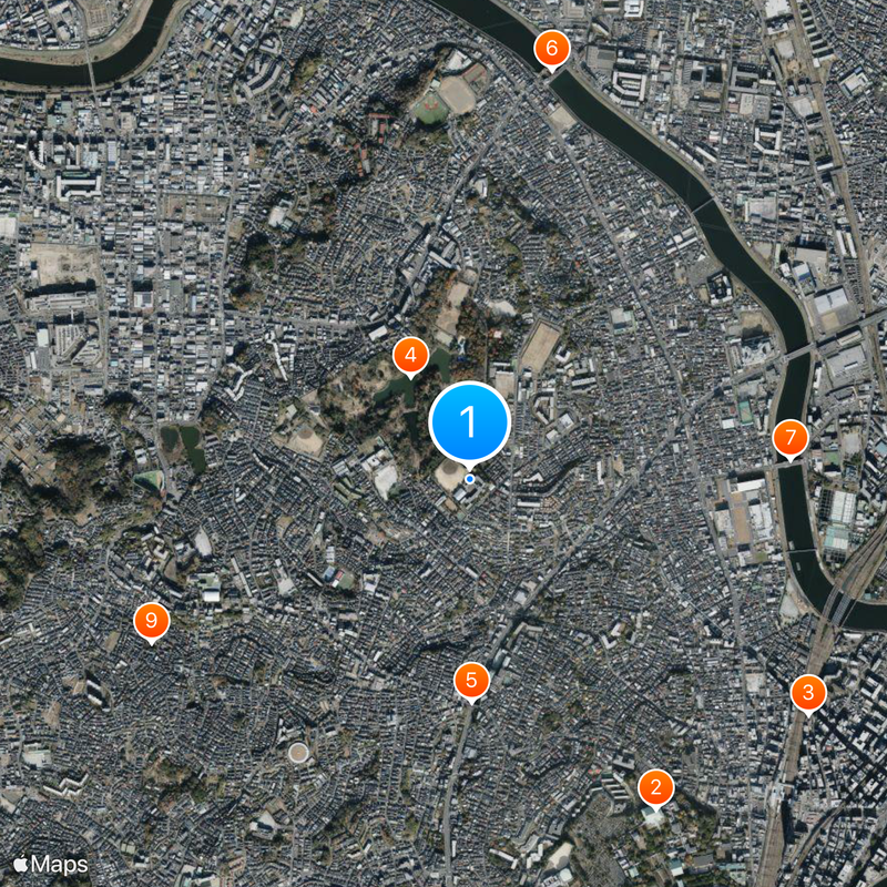Tsurumi High School Map