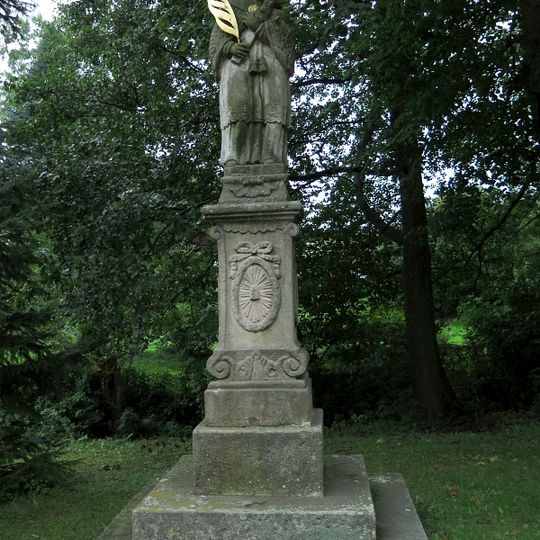 Sloup se sochou svatého Jana Nepomuckého