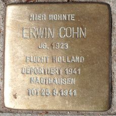 Stolperstein dedicated to Erwin Cohn