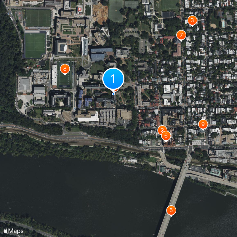 Georgetown University Map