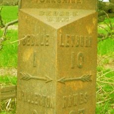 Milestone, just E of jct Sinks Lane