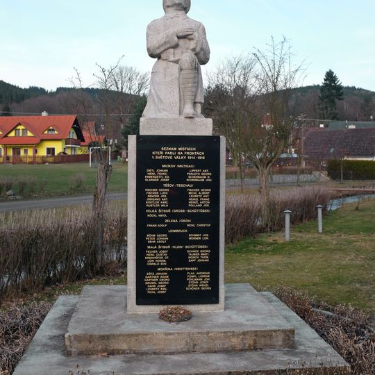 World War I memorial in Milíkov