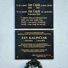 Pamätný dom, tabuľa pamätná