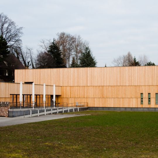 Sur Dompierre, gallorömische Villa mit Mosaiken und Sammlung