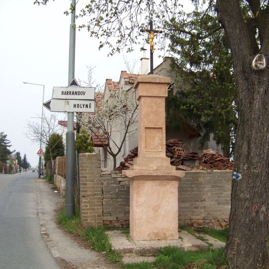 Křížek na křižovatce Diamantová a Ke Smíchovu