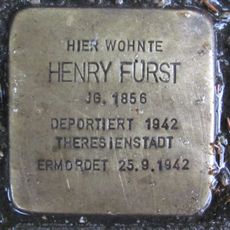 Stolperstein en memoria de Henry Fürst
