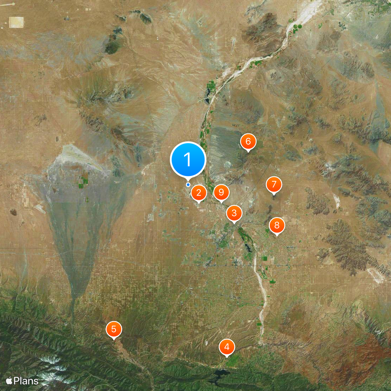 Southern California Logistics Airport Kaart